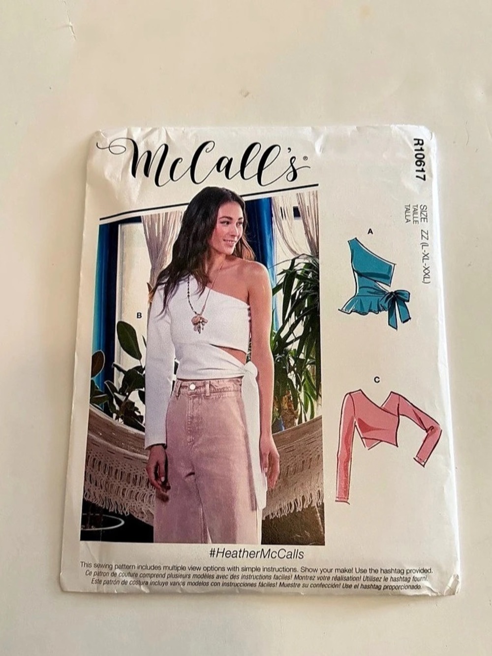 McCall's R10617 Women's Top Sewing Pattern Size Large-XXL